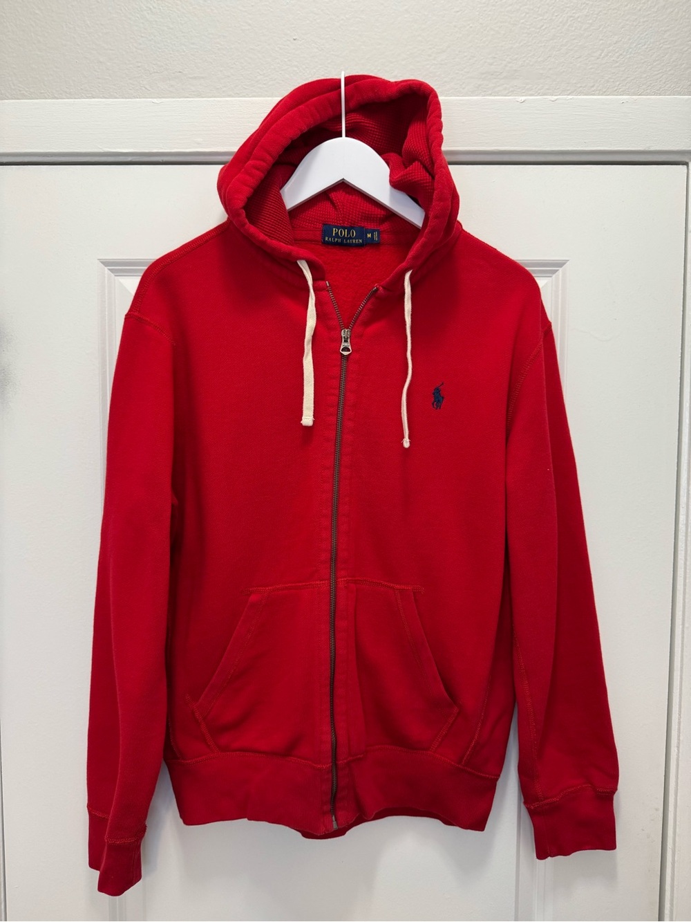 Polo Ralph Lauren Hoodie Sweatshirt Red Full Zip